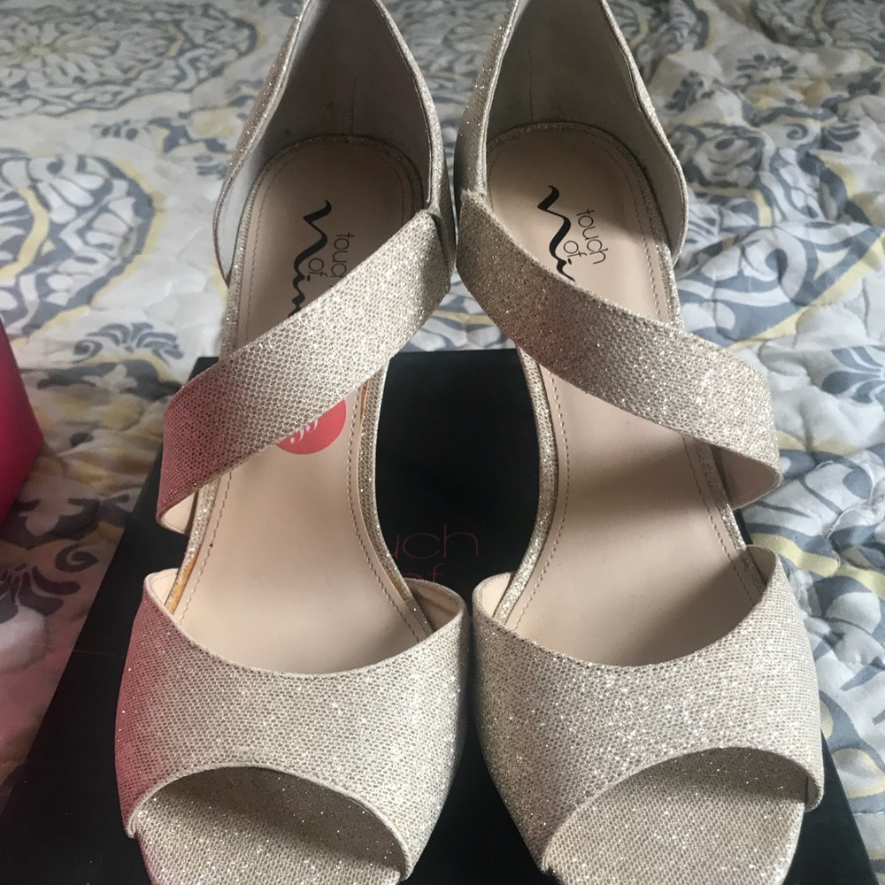 Touch of Nina High Heel Asymmetrical Strap Sandal